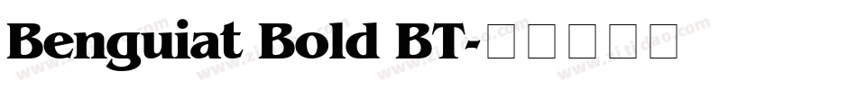 Benguiat Bold BT字体转换